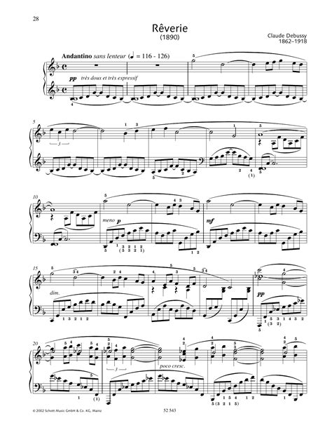 Debussy Sheet Music