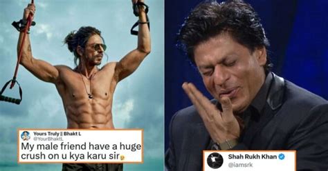 Srk Gives Super Witty Reply To Fan Who Said My Male Friend Has A