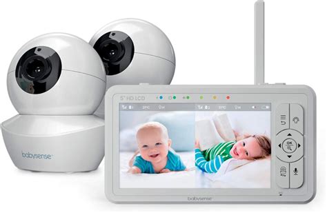 Babysense 5 Hd Split Screen Baby Monitor Video Baby Monitor With