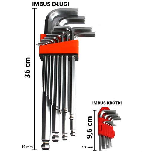 Klucze Imbusowe Z Kulk D Ugie Hex Du E Imbus El M Za Z Z