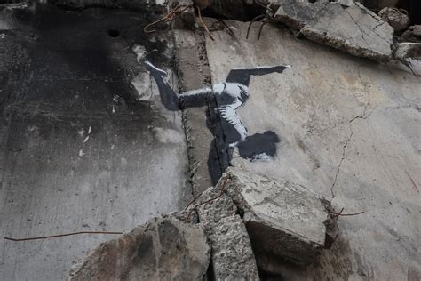 Is Banksy doing art in war-torn Ukraine?