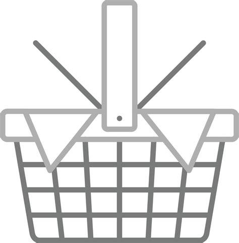 Basket Greyscale Line Icon Vector Art At Vecteezy