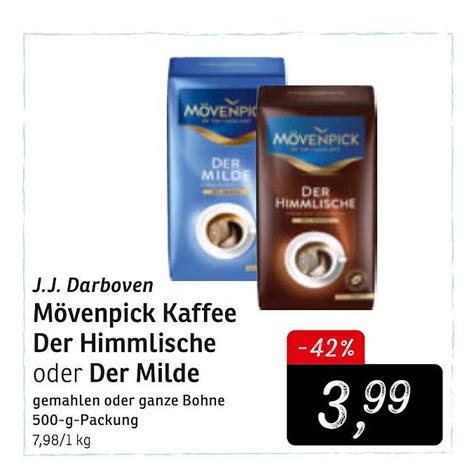 J J Darboven M Venpick Kaffee Der Himmlische Oder Der Milde Angebot