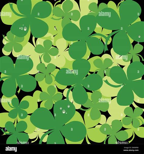 Seamless Clover Background Stock Vector Image Art Alamy