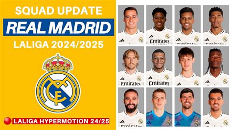 Real Madrid Official Squads With Kylian MbappÉ Real Madrid Squad