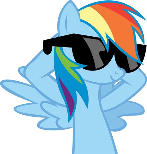 Filefanmade Rainbow Dash With Sunglassespng