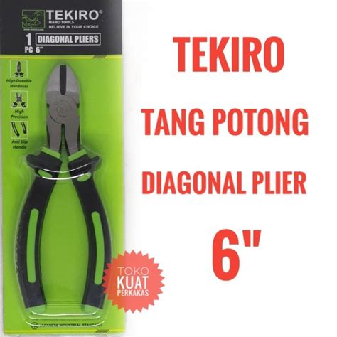 Jual Tang Potong 6 TEKIRO Diagonal Pliers Kupas Kabel Shopee Indonesia