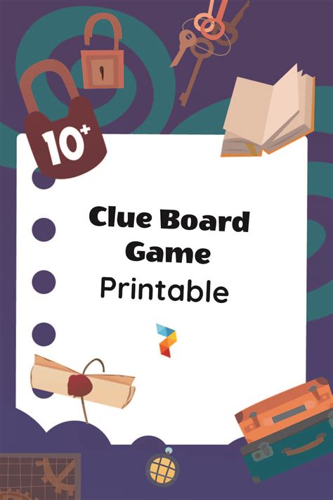 Clue Board Game 10 Free Pdf Printables Printablee