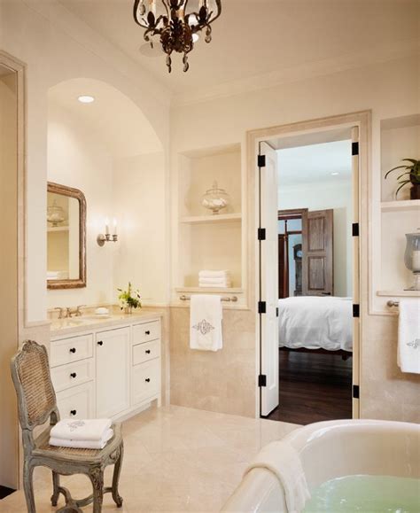 Crema Marfil Bathroom Mediterranean Bathroom Dillon Kyle Architecture