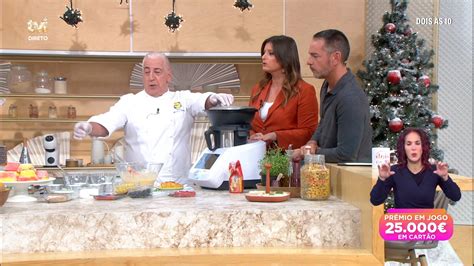 As receitas natalícias do Chef Hernâni Ermida Dois às 10 TVI Player