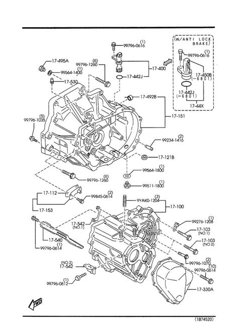 Mazda Protege Bushing Shift Rod Differential Lock Oiles