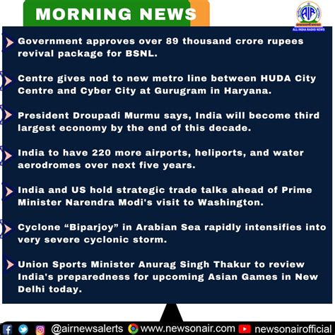 All India Radio News On Twitter AKASHVANI PRESENTS MORNING NEWS The