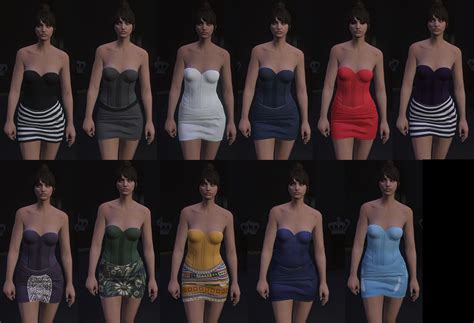 Recolored Corset And Skirt For Mp Female Gta Mods