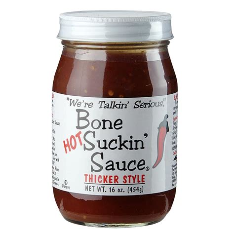 Bone Suckin` Sauce Hot Bbq Sauce Thick Ford`s Food 410ml Bottle