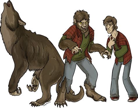 Download Werewolf Transformation Stages Illustration