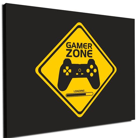 Quadro Grande Game Zone Perigo Não se Aproxime Zona de Jogo Shopee Brasil