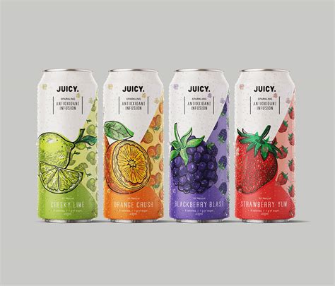 Fruit Antioxidant Infusion Drink Packaging By Juicy Behance