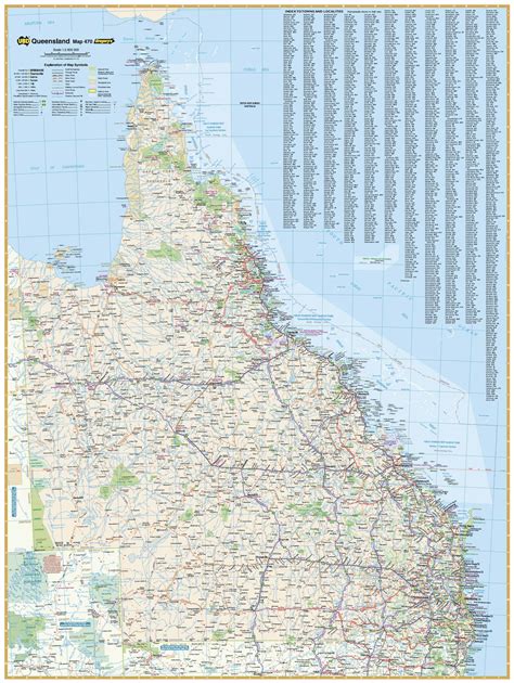 Detailed Map Of Queensland Twyla Ingeborg