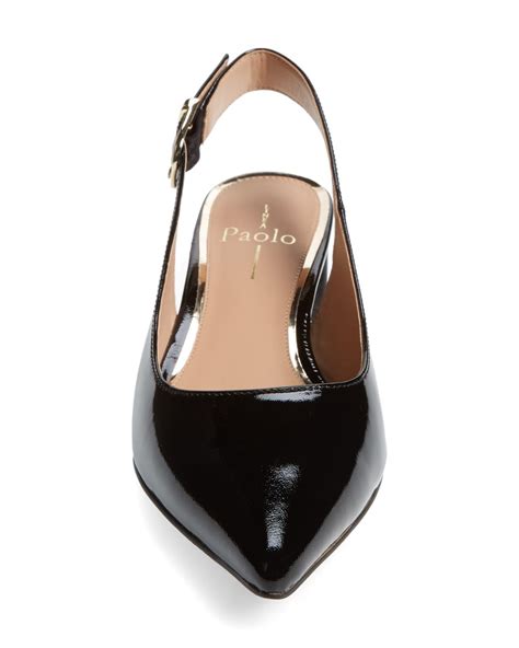 Linea Paolo Cella Slingback Pump In Black Patent Leather At Nordstrom