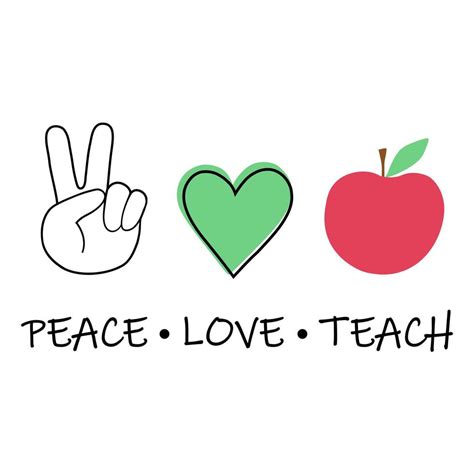 Teach Peace Vector Art, Icons, and Graphics for Free Download