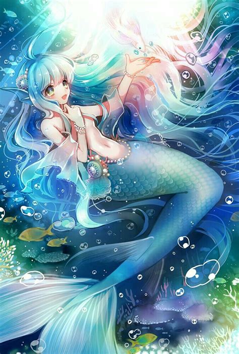 Pin By UmiNitan On Mermaid In 2020 Anime Mermaid Mermaid Drawings