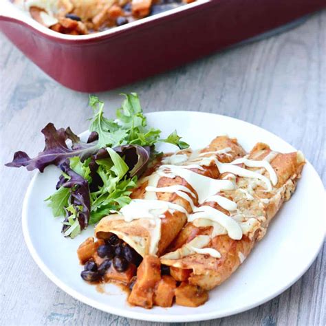 Sweet Potato Black Bean Enchiladas Alternative Dish