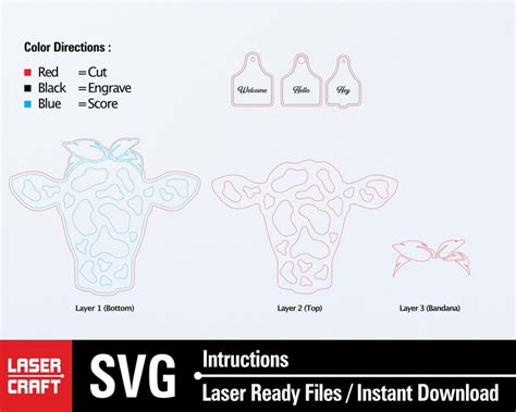 Cow Head Door Hanger Svg Cow Tag Svg Welcome Sign Svg Door Etsy