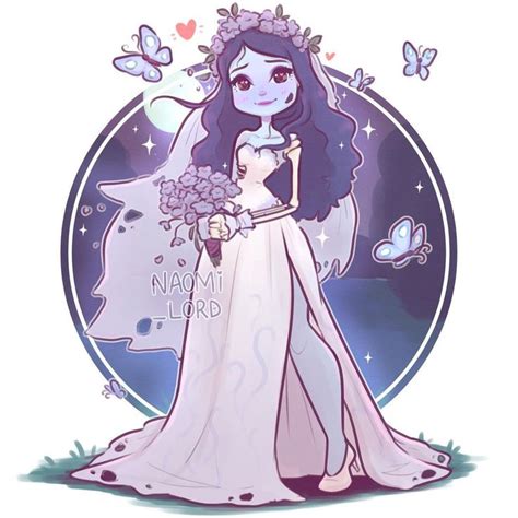 Naomi Lord Art On Instagram 💙🌸 Its Emily From Corpse Bride 💀💙