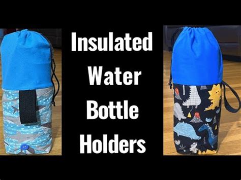 How To Make Insulated Water Bottle Holder DIY Insulated Water Bottle