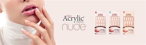 Kiss Salon Acrylic Nude French Nails Count Breathtaking Pack Amazon Ca Beauty