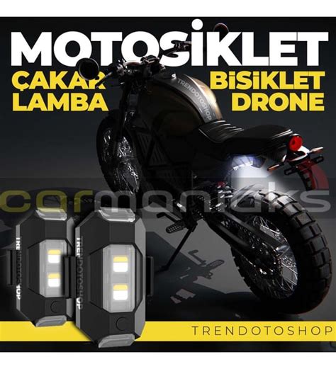 L Rgb Motosiklet Drone Bisiklet Otomotiv Akar Arjl Kablosuz Mini