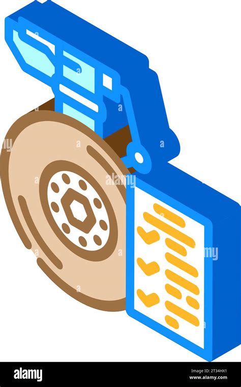 Landing Gear Check Aircraft Isometric Icon Vector Illustration Stock