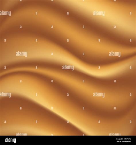 Gold Satin And Silk Cloth Fabric Crease Background And Texture Vector