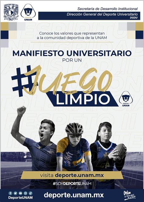 Deporte Unam On Twitter An Mate A Conocer Los Valores Que