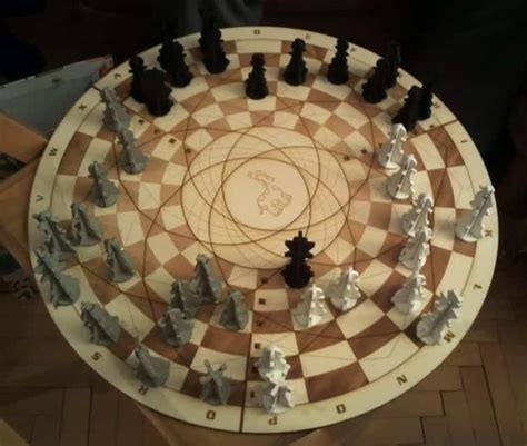 Three Man Chess Board Set Laser Cut Cdr File Free Download Vecty