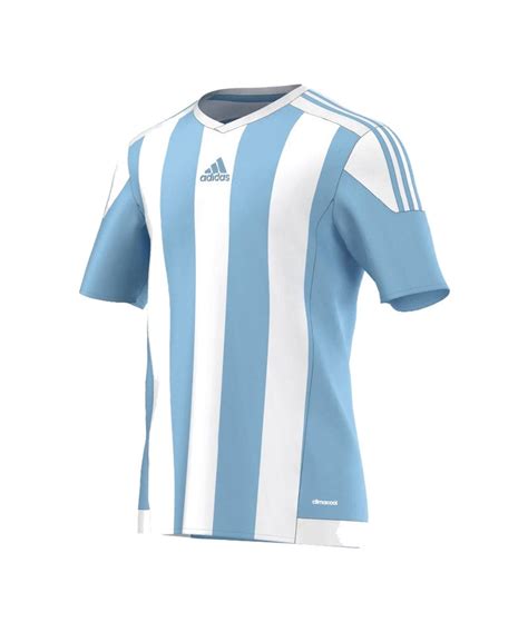 Adidas Striped 15 Trikot Kurzarm Blau Weiss Blau