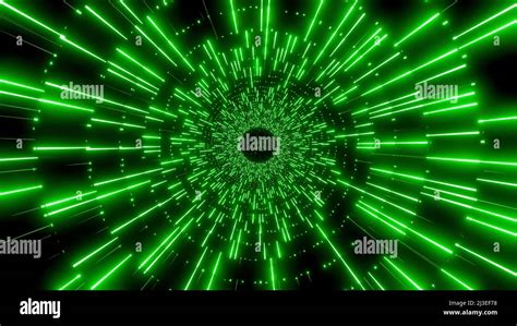 Abstract Light Streak Background Technology Concept Design Green