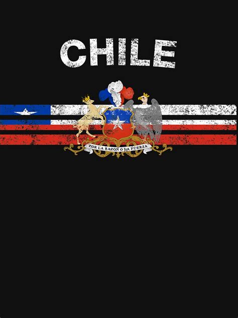 Chilean Flag Shirt Chilean Emblem And Chile Flag Shirt T Shirt For