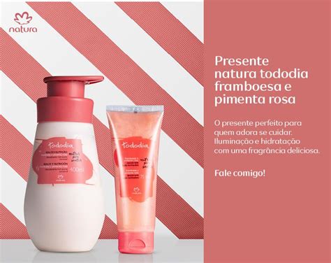 Presente Natura todo dia framboesa e pimenta rosa ótima opção de