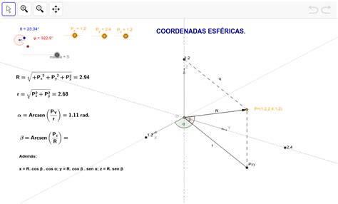 COORDENADAS ESFERICAS GeoGebra