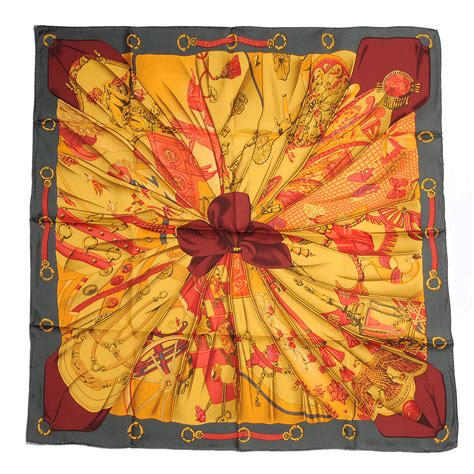 HERMES Silk Soleil De Soie Scarf 90 56697