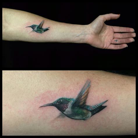 Realistic Hummingbird Living Art Traditional Tattoo Design American