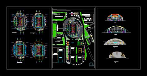 Multifunctional Coliseum DWG Block For AutoCAD Designs CAD