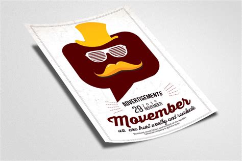 Movember Party Flyer By Designhub Thehungryjpeg