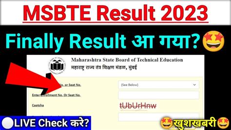 Msbte Result Summer Msbte Summer Result Date