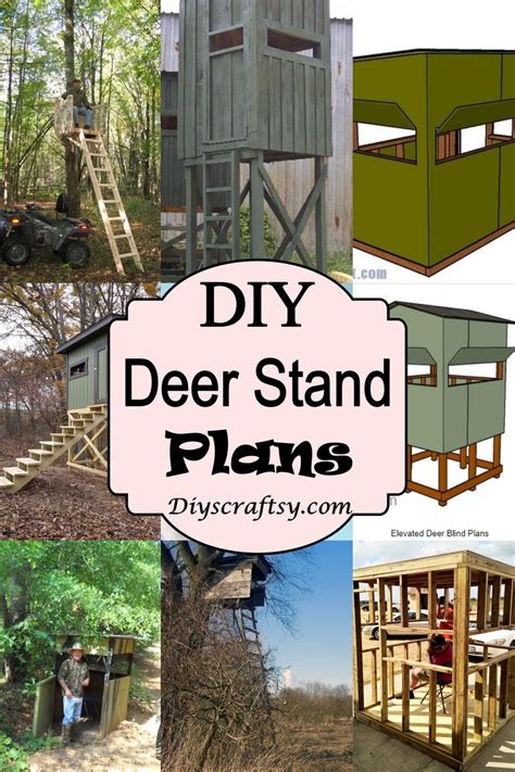 Free Diy Deer Stand Plans Perfect For Hunting Season Diyscraftsy