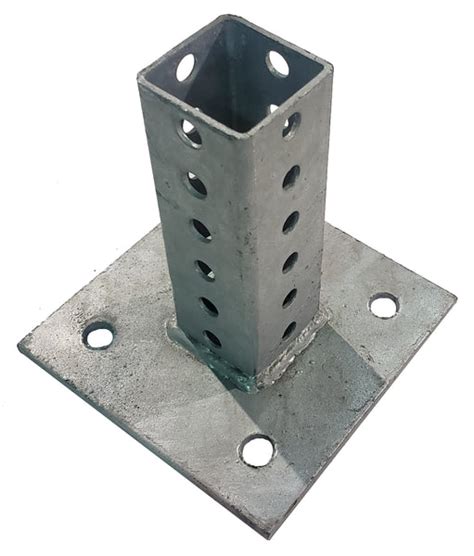 Telespar Surface Mount Base Plate Barricade Traffic Services