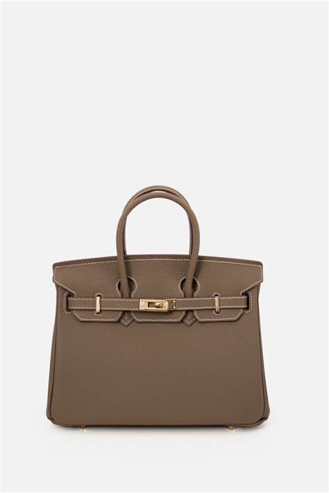 Blake Double Handle Bag Stone Ghw The Vault Label