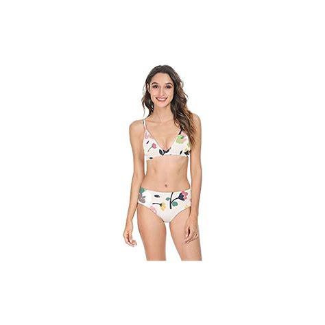 SISAY Costume Da Bagno Donna 2 Pezzi Stampa Floreale Bikini Sets