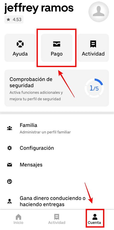 Cómo puedo eliminar mi tarjeta de crédito de mi perfil de Uber ENTER CO